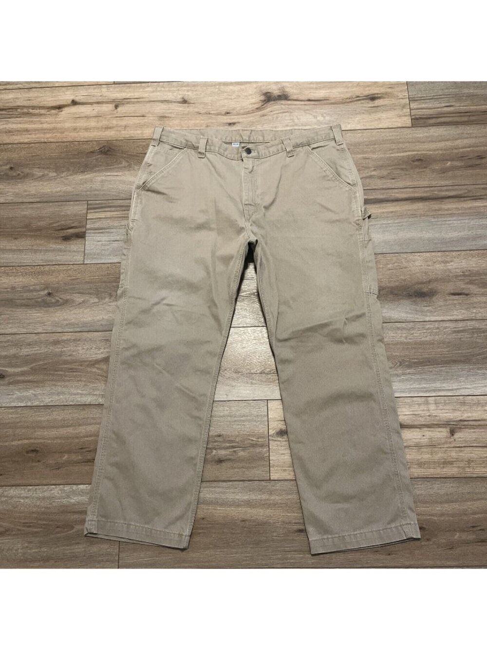 Men's Carhartt Relaxed Fit Carpenter Pants SZ 40x30 Tan Casual Work B324-DKH